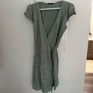Green floral Robbie dress from brandy Melville